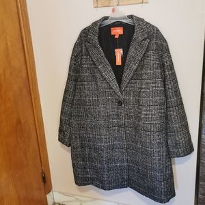 Wool blend coat size 3X bnwt